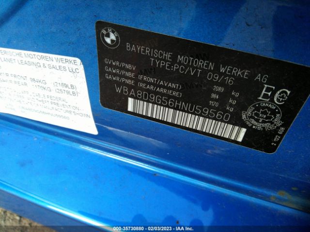WBA8D9G56HNU59560 BMW 3 Series 330i Xdrive