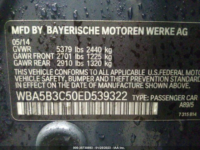 WBA5B3C50ED539322 BMW 5 Series 535i Xdrive