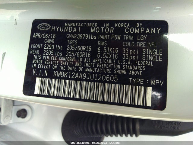 Hyundai Kona Se 2018 KM8K12AA9JU120605 Image 10