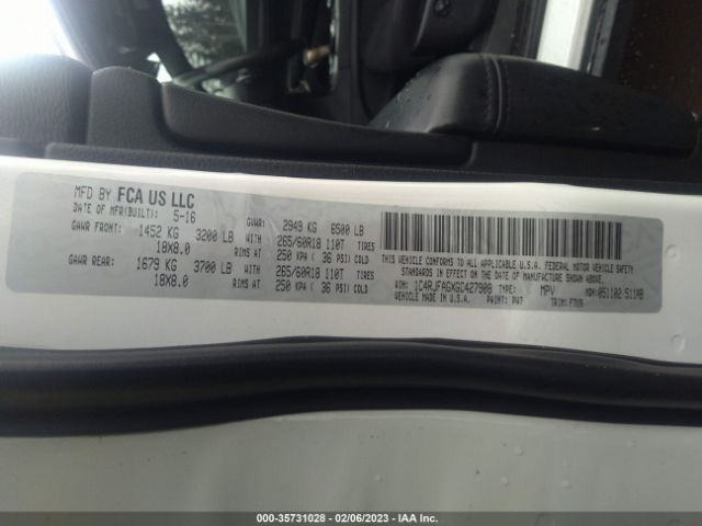1C4RJFAGXGC427908 Jeep Grand Cherokee Laredo