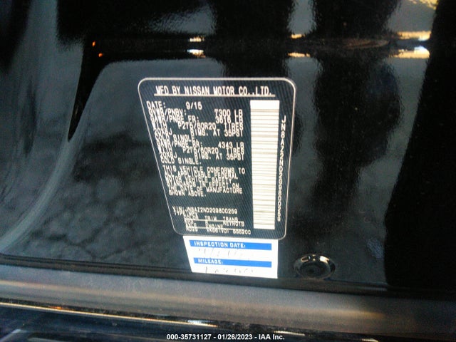 JN8AZ2ND2G9800259 Infiniti QX80