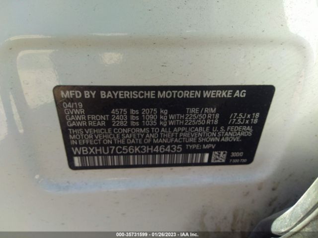 WBXHU7C56K3H46435 BMW X1 Sdrive28i