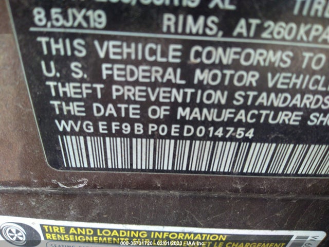 WVGEF9BP0ED014754 Volkswagen Touareg Lux