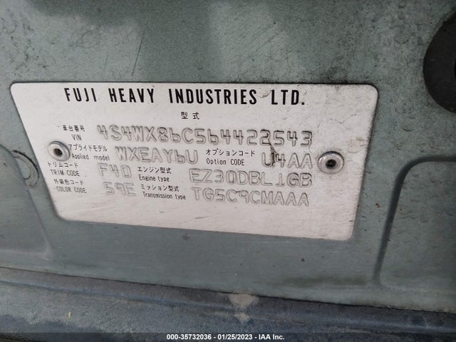 Subaru B9 Tribeca 7-pass 2006 4S4WX86C564422543 Image 9