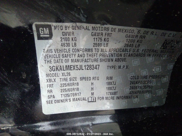 2018 GMC Terrain, VIN: 3GKALMEX5JL128347