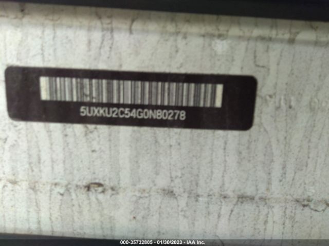 5UXKU2C54G0N80278 BMW X6 Xdrive35i