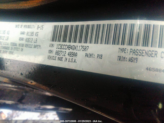 Chrysler 200 Limited 2016 1C3CCCAB4GN117507 Image 9