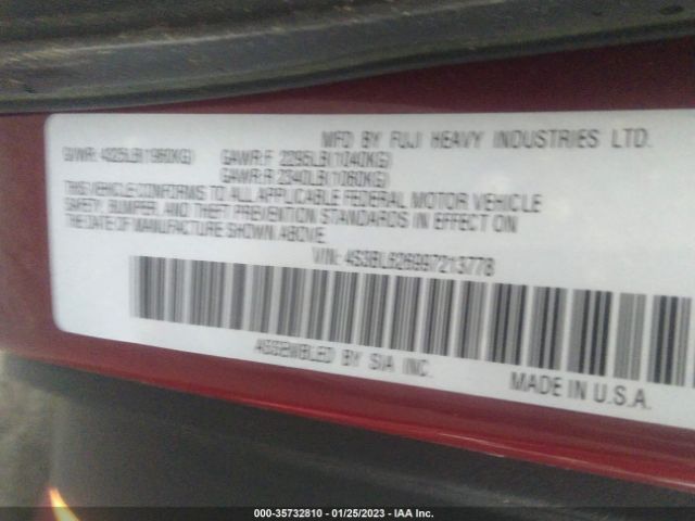4S3BL626997213778 Subaru Legacy Ltd