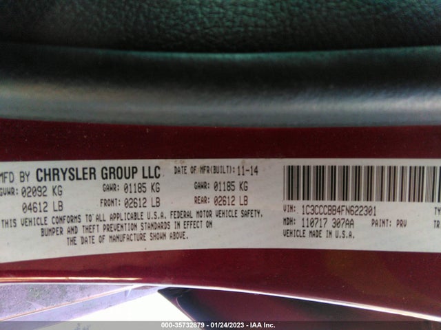 Chrysler 200 S 2015 1C3CCCBB4FN622301 Image 10