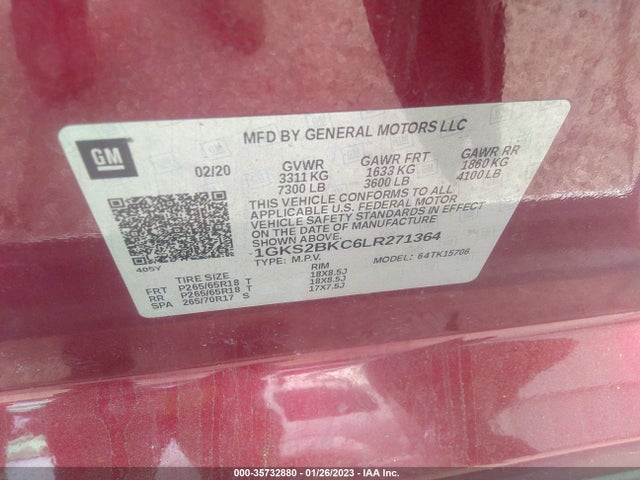 2020 GMC Yukon, VIN: 1GKS2BKC6LR271364