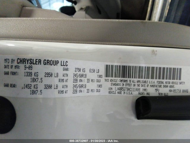 Jeep Grand Cherokee Limited 2010 1J4RR5GT9AC111408 Image 11