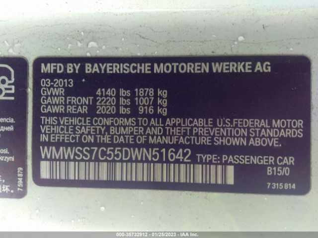 WMWSS7C55DWN51642 Mini Cooper Paceman S All4