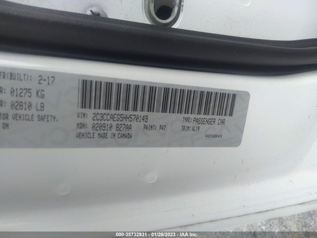 Chrysler 300 300c 2017 2C3CCAEG5HH570149 Image 9