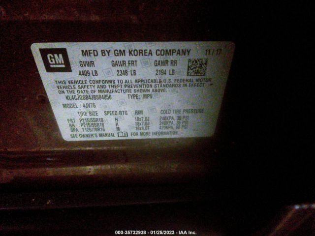 KL4CJGSB4JB584856 Buick Encore Essence