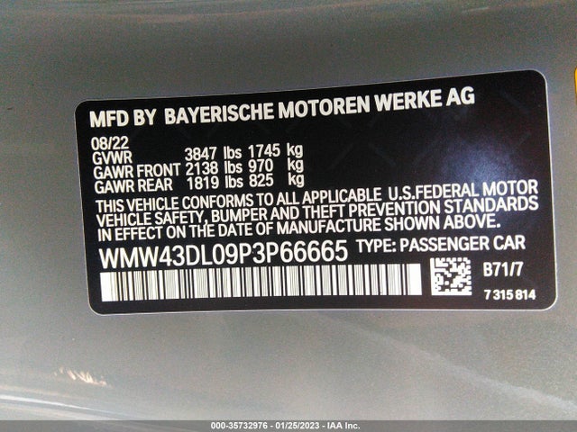 2023 Mini Roadster, VIN: WMW43DL09P3P66665