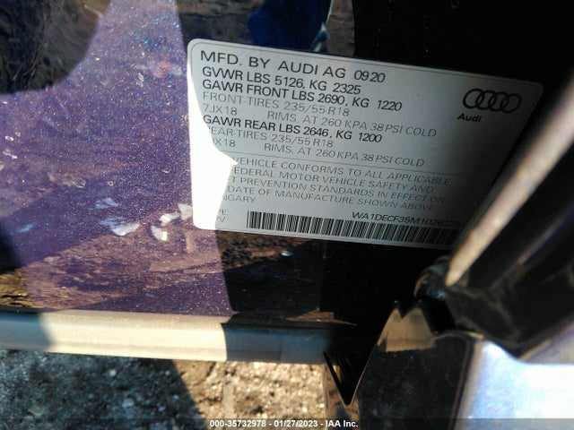 2021 Audi Q3, VIN: WA1DECF35M1026125