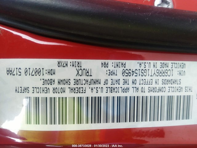 RAM 1500 Rebel 2016 1C6RR6YT1GS154950 Image 10