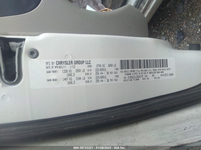 Dodge Grand Caravan Sxt 2012 2C4RDGCG1CR242772 Image 9