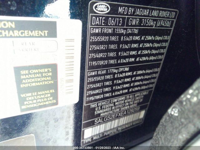 SALGS2EFXEA129259 Land Rover Range Rover Supercharged