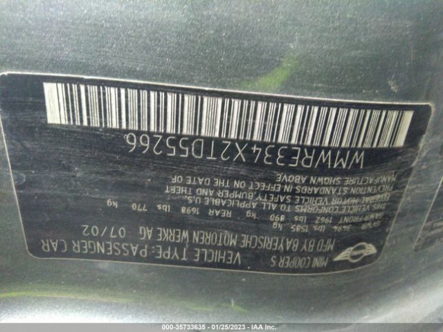 WMWRE334X2TD55266 Mini Cooper Hardtop S