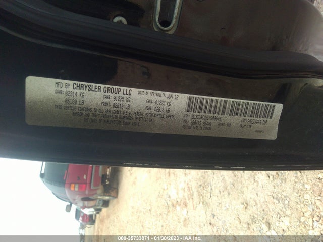 Chrysler 300 Limited 2012 2C3CCACG6CH309849 Image 10