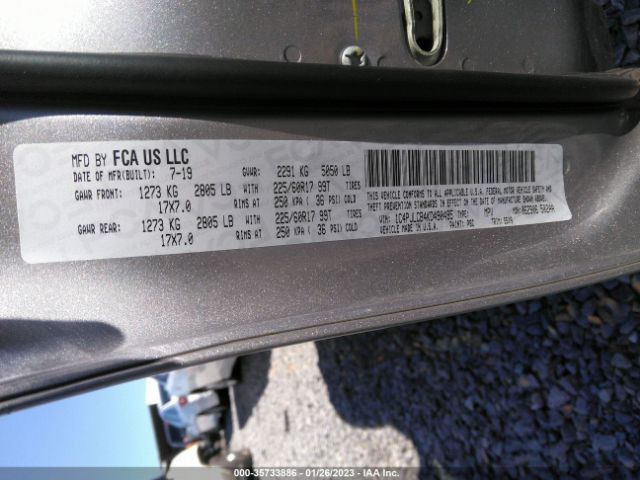 1C4PJLCB4KD490495 Jeep Cherokee Latitude