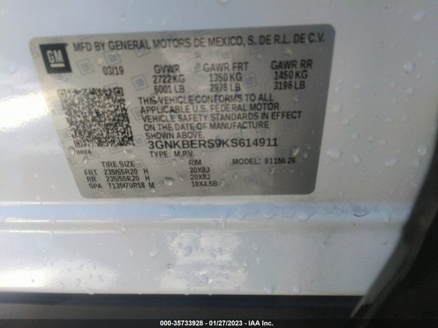 Chevrolet BLAZER RS 2019 3GNKBERS9KS614911 Image 15