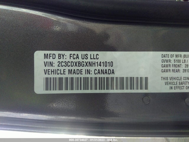 Dodge Charger Sxt 2022 2C3CDXBGXNH141010 Image 9
