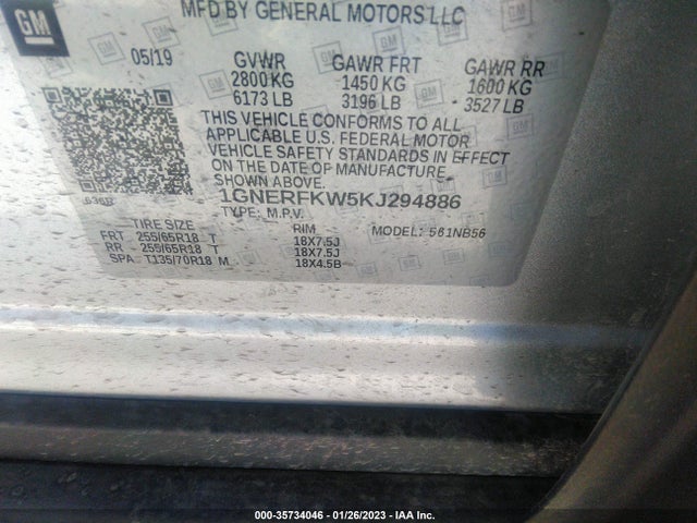 Chevrolet Traverse Ls 2019 1GNERFKW5KJ294886 Image 10