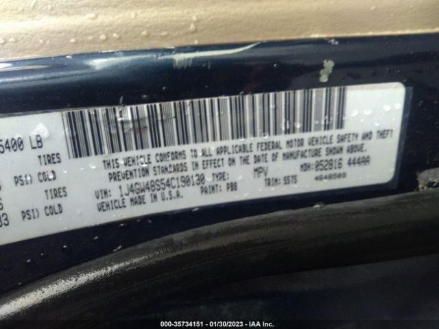 1J4GW48S54C190130 Jeep Grand Cherokee Laredo