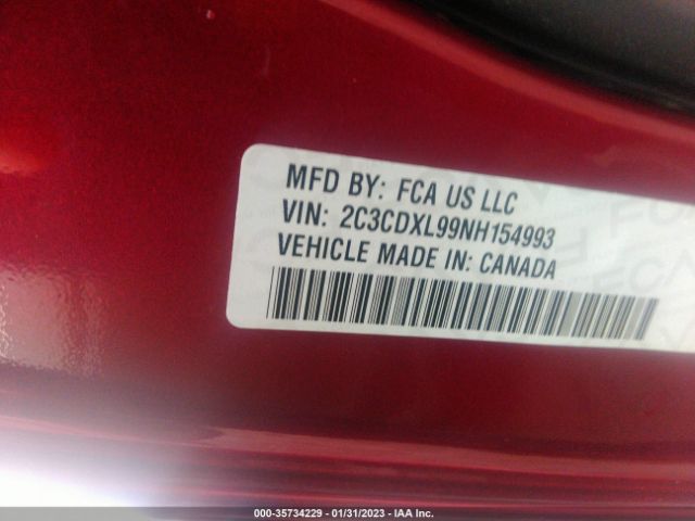 2C3CDXL99NH154993 Dodge Charger Srt Hellcat Widebody