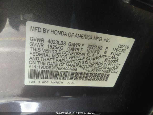 19UDE2F78KA005898 Acura Ilx Pkg