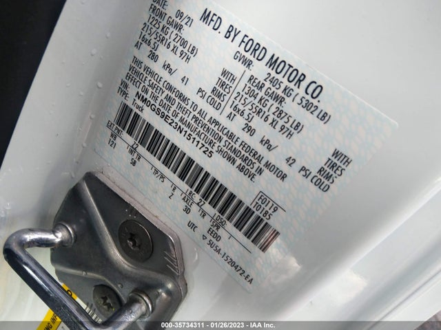 2022 Ford Transit Connect, VIN: NM0GS9E23N1511725