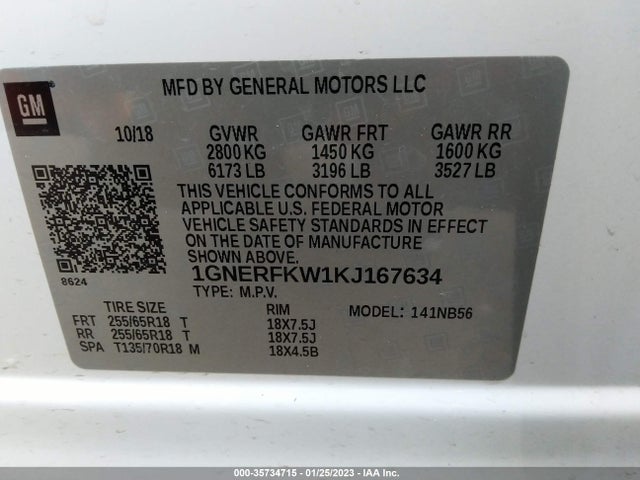 Chevrolet Traverse Ls 2019 1GNERFKW1KJ167634 Image 10