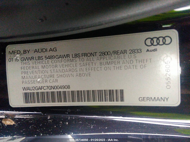 Audi A7 2016 WAU2GAFC7GN004908 Image 10
