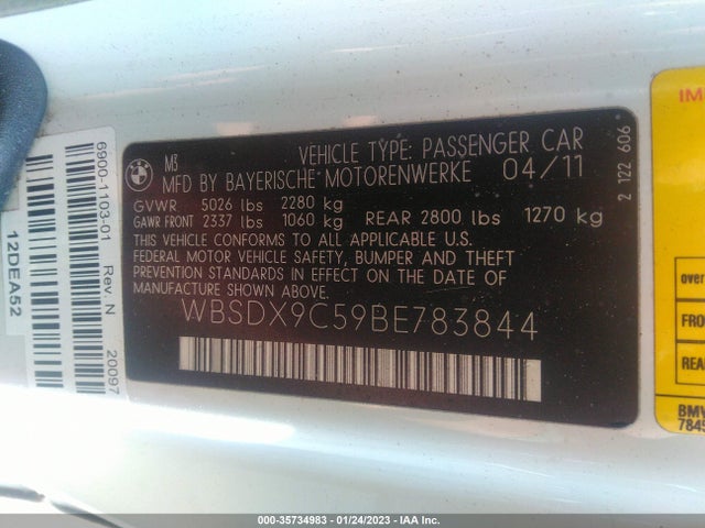BMW M3 2011 WBSDX9C59BE783844 Image 11