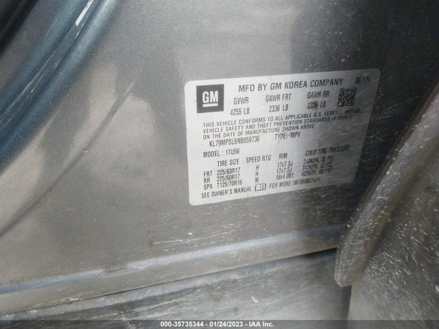 Chevrolet Trailblazer Lt 2022 KL79MPSL6NB059736 Image 10