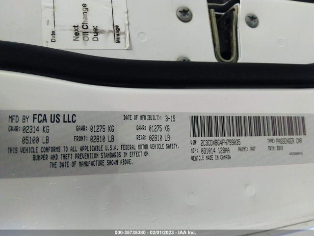 Dodge Charger Se 2015 2C3CDXBG4FH799035 Image 10