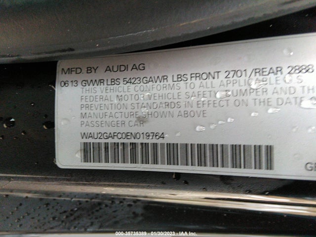 WAU2GAFC0EN019764 Audi A7 3.0 Prestige