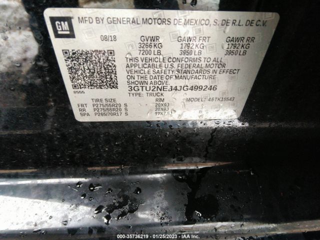 3GTU2NEJ4JG499246 GMC Sierra 1500 Slt