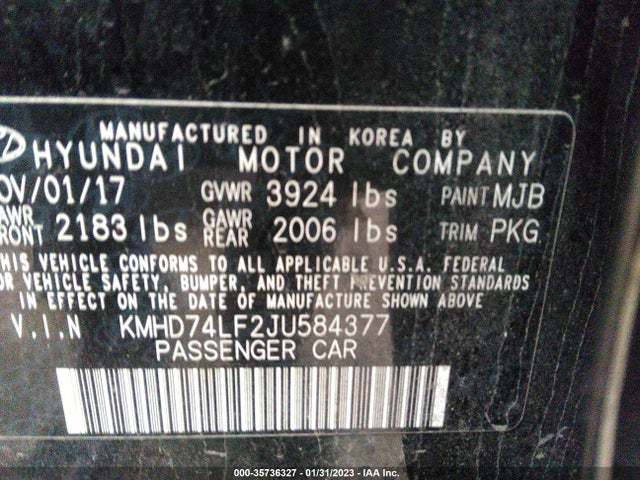 Hyundai ELANTRA SE 2018 KMHD74LF2JU584377 Image 11