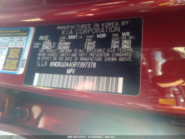 KNDEU2AA5P7397378 KIA SELTOS S