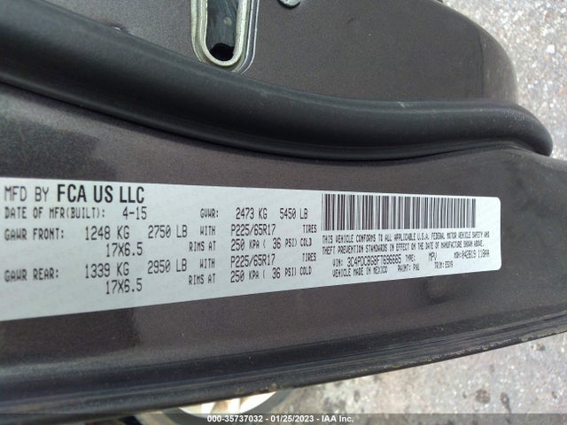 Dodge Journey Sxt 2015 3C4PDCBG8FT696665 Image 9