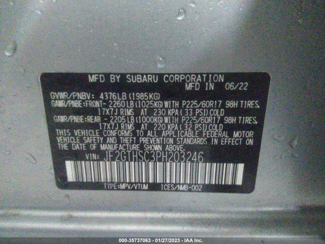 2023 Subaru Crosstrek, VIN: JF2GTHSC3PH203246