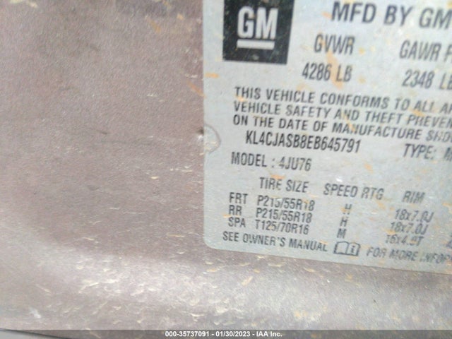 Buick Encore 2014 KL4CJASB8EB645791 Image 11