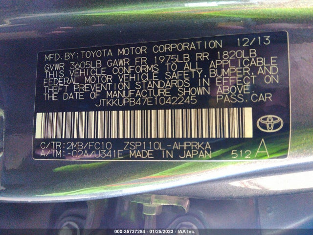 2014 Scion XD, VIN: JTKKUPB47E1042245