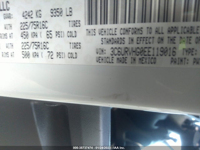 2014 Ram Promaster, VIN: 3C6URVHG0EE119016