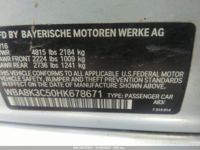 WBA8K3C50HK678671 BMW 3 Series 330i Xdrive