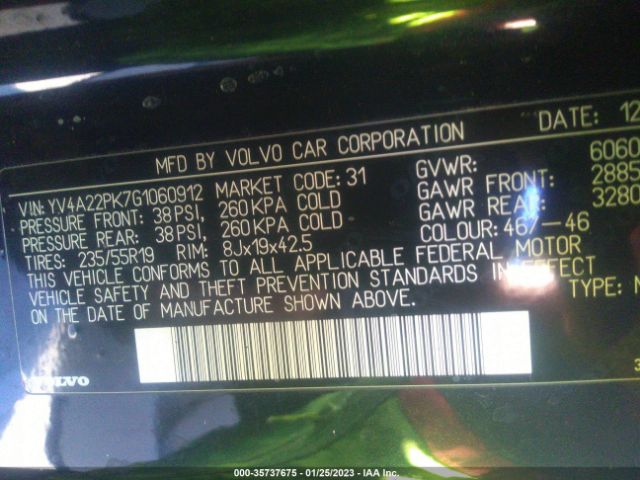 YV4A22PK7G1060912 Volvo Xc90 T6 Momentum