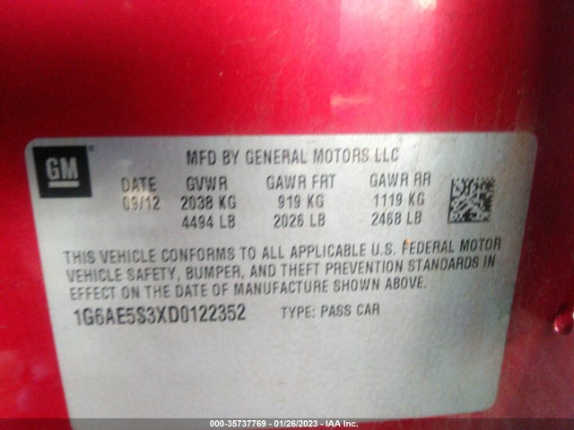 Cadillac Ats Premium 2013 1G6AE5S3XD0122352 Image 9
